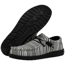 Heydude Hey Dude Wally Serape Black Gravel 12 Heydude Hey Dude Wally Serape Black Gravel -Heydudes Cowboy Shop 40017 0YB WALLYSERAPE BLACKGRAVEL PAIRBOTTOM
