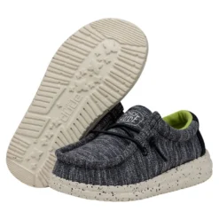 Heydude Hey Dude Wally Toddler Stretch Speckled Navy -Heydudes Cowboy Shop 40035 4MP WALLYTODDLERSTRETCH NAVYSPECKLE PAIRBOTTOM