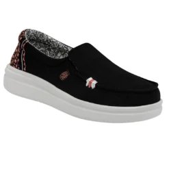 Heydude Hey Dude Misty Rise Black Palm 9 Heydude Hey Dude Misty Rise Black Palm -Heydudes Cowboy Shop 40126 0DH MISTYRISE BLACKPALM RIGHTANGLE