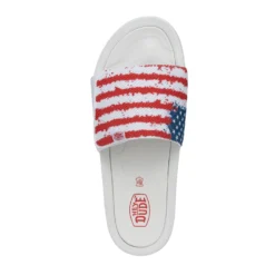 Heydude Hey Dude Men's Phoenix Flag Slides -Heydudes Cowboy Shop 40127 1JR PHOENIX FLAG LEFTTOP