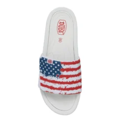 Heydude Hey Dude Men's Phoenix Flag Slides -Heydudes Cowboy Shop 40127 1JR PHOENIX FLAG RIGHTTOP