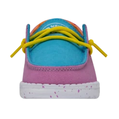 Heydude Hey Dude Wendy Toddler Slub Color Block -Heydudes Cowboy Shop 40144 9CI WENDYTODDLERSLUBCANVAS COLORBLOCK LEFTFRONT