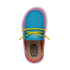 Heydude Hey Dude Wendy Toddler Slub Color Block -Heydudes Cowboy Shop 40144 9CI WENDYTODDLERSLUBCANVAS COLORBLOCK LEFTTOP