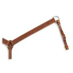 Circle Y Regular Oil Floral Tooled Breast Collar