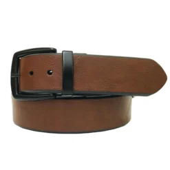 John Deere Men's Tan To Black Reversible Twist Buckle Belt