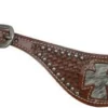 Showman Hide Cross Spur Straps