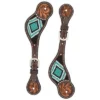 Weaver Leather Turquoise Beaded Spur Strap