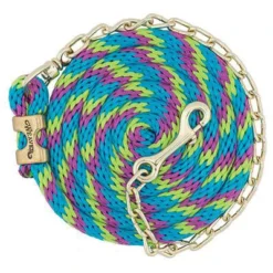Weaver Leather Weaver Leaver Hurricane Blue, Lime, And Purple Chain Lead Rope