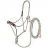 J T International Mule Tape Diamond Beaded Rope Halter