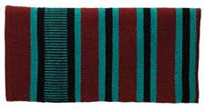 Weaver Leather Weaver Double Weave Saddle Blanket - Burgundy/Turquoise/Black