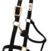 Weaver Leather Yearling Adjustable Chin And Throat Snap Halter - Black