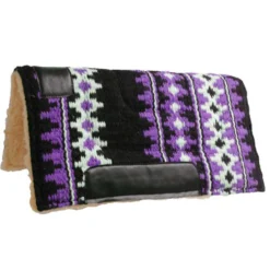 Showman 24X24 Woven/Fleece Pony Pad -Heydudes Cowboy Shop 6223Purp