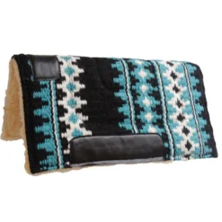 Showman 24X24 Woven/Fleece Pony Pad -Heydudes Cowboy Shop 6223Teal