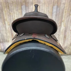 Circle Y Wide 14.5-Inch-Wide Lindale Chocolate Barrel Saddle -Heydudes Cowboy Shop 6228 745C 05 3 scaled