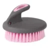Weaver Leather Pink And Grey Palm Soft Face Brush