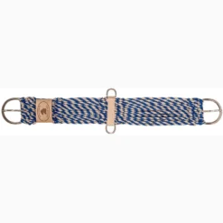 Mustang Tan And Blue Mohair Cutter Cinch