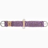 Mustang Tan And Purple Mohair Cutter Cinch