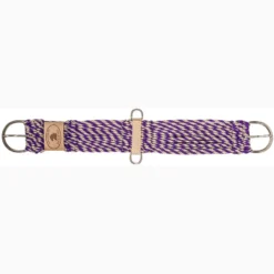 Mustang Tan And Purple Mohair Cutter Cinch