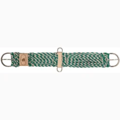 Mustang Tan And Turquoise Mohair Cutter Cinch