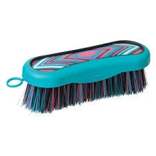 Weaver Leather Small Teal And Black Diamond Print Brush