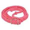 Pink Glitter Braided Barrel Reins