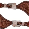 Showman Ladies Floral Tooled Spur Straps