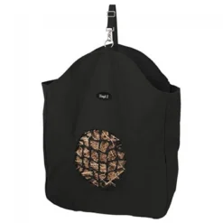 Tough-1 Black Hay Bag Tote With Poly Net
