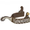 Antique Brown Engraved Buckstitch Spurs