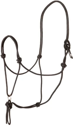 Mustang No-Twist Rope Halter - Black