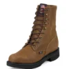 Justin Men's Aged Bark Lace Up Steel Toe Boots