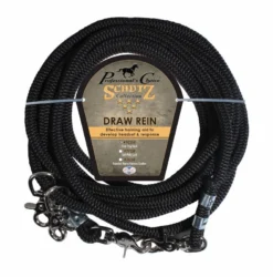 Professional's Choice BLK DRAW CORD REINS