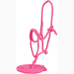 Mustang Pink Poly Plaited Halter