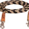Mustang Black And Tan Round Trail Reins
