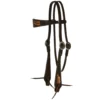 Sharon Camarillo Metallic Feather Browband Headstall