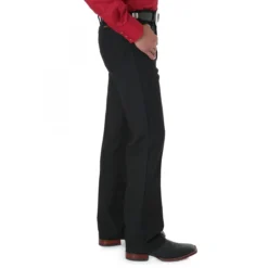 Wrangler Men's Wrancher® Black Dress Pants -Heydudes Cowboy Shop 82bk 2