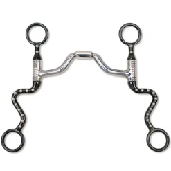 Myler 5" Black Seven Shank With Sweet Iron Ported Barrel