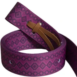 Mustang Raspberry Snake Print Nylon Tie Strap