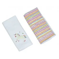 Unicorn Burp Cloth Set