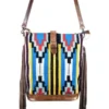 American Darling Blue And Yellow Aztec Blanket Crossbody