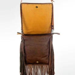 American Darling Cactus Tooled With Fringe Purse 9 American Darling Cactus Tooled With Fringe Purse -Heydudes Cowboy Shop ADBG396b