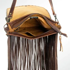American Darling Cactus Tooled With Fringe Purse 10 American Darling Cactus Tooled With Fringe Purse -Heydudes Cowboy Shop ADBG396c