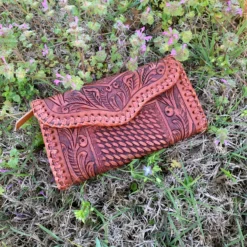 American Darling Tooled And Laced Wallet