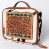 American Darling Tooled Hide Jewelry Case