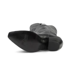 Allen Boots "Cassidy" Black Tall Soft Leather Pointed Toe Boot -Heydudes Cowboy Shop AL10098e