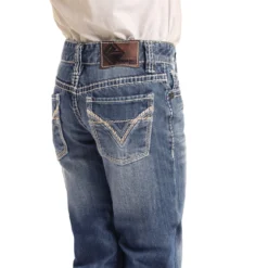 Boy's Rock & Roll Regular Fit BB Gun Bootcut Jeans -Heydudes Cowboy Shop BB 9576a