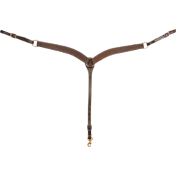 Martin Saddlery Chocolate Roughout Breastcollar