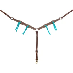 Martin Saddlery's Chocolate And Turquoise Breastcollar