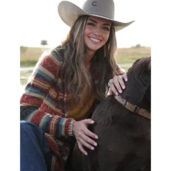 Cruel Girl Navy/Rust/Tan Duster -Heydudes Cowboy Shop CWK7408001 3