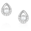 Montana Silversmiths Pearl Cradled Stud Earrings