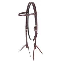 Martin Saddlery 5/8" Double And Stitched Browband Headstall